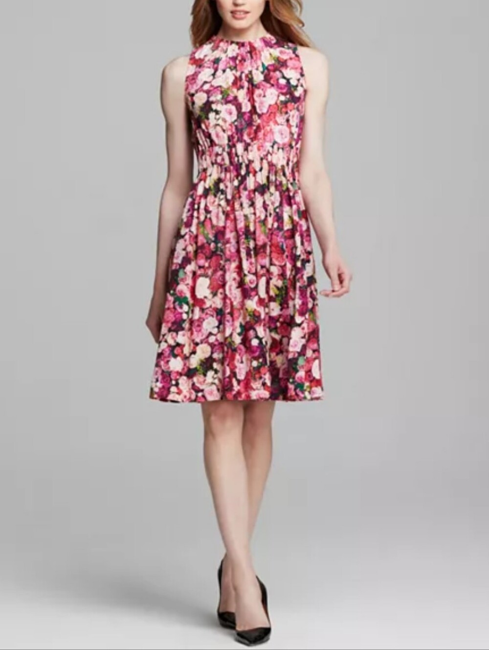Kate Spade Pink Floral Halter Dress